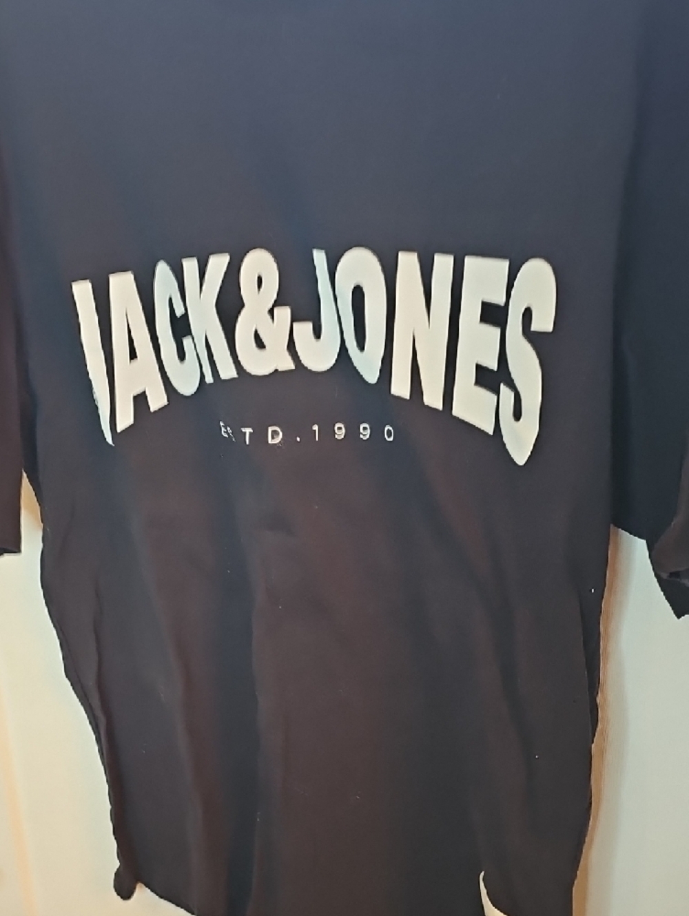 Jack & Jones Black and White Logo Tee - Picture 3 of 6